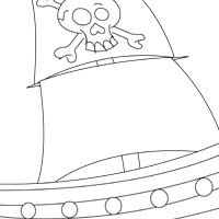 knutselplaat-piratenschip